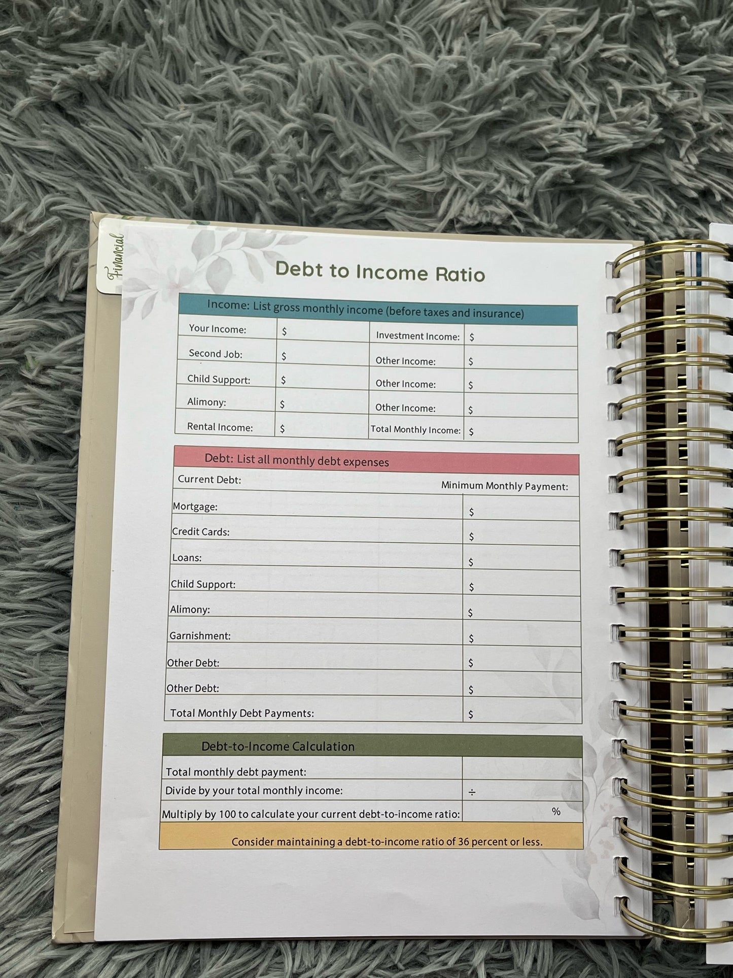 Budget Planner - Clearance